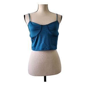 💕21 Saints Teal Dry Fit Cropped Tank Size Xl New‎